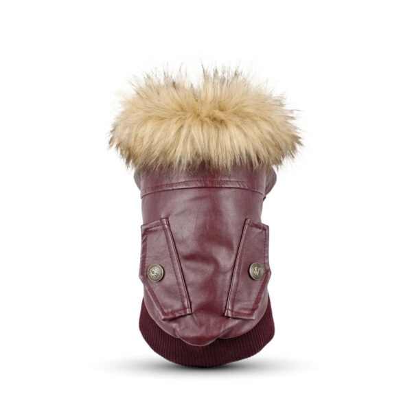 Waterproof Leather Dog Coats - ATUBAN Winter Puppy Jackets for Small to Medium Dogs - Image 4